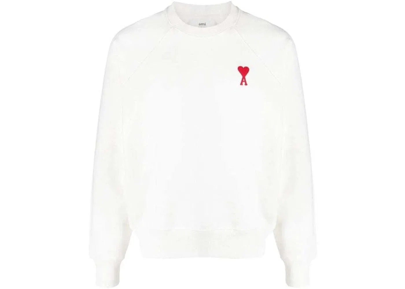 Мужской свитшот с логотипом Ami Paris, White/Red