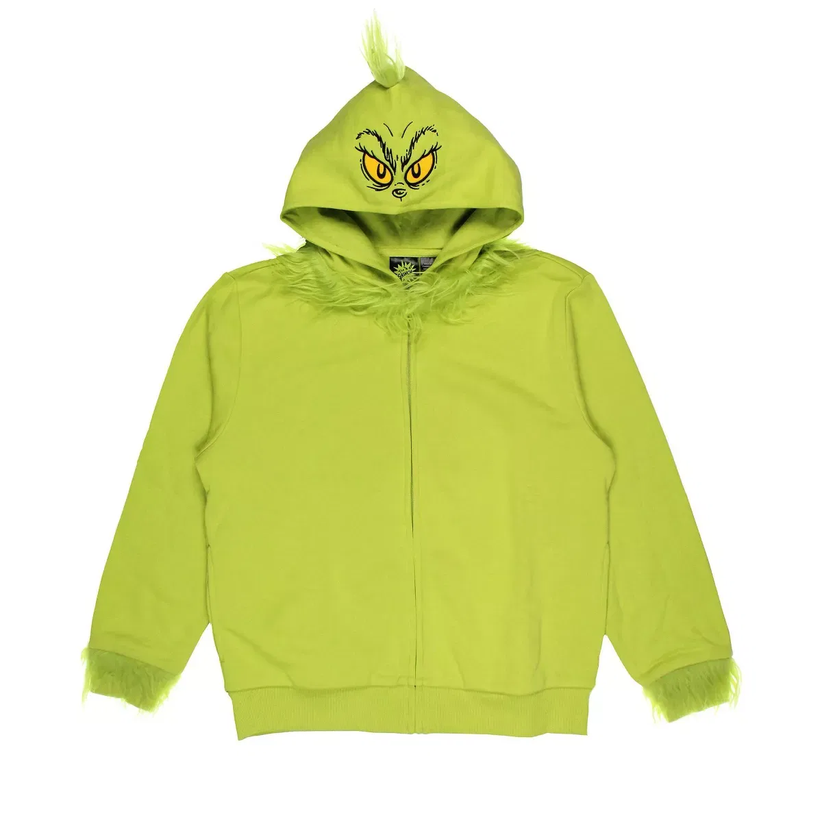 Детское худи с принтом Grinch Character Zip Up Hoodie The Grinch, Grinch — фото 3