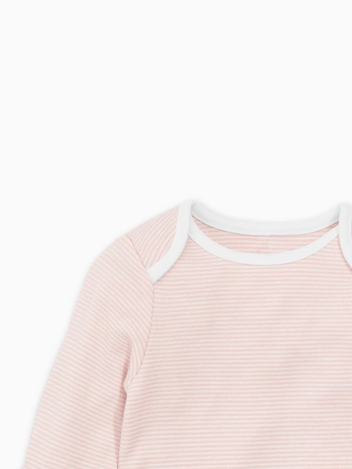 Боди с длинным рукавом MORI Pink Stripe, розовый — фото 4