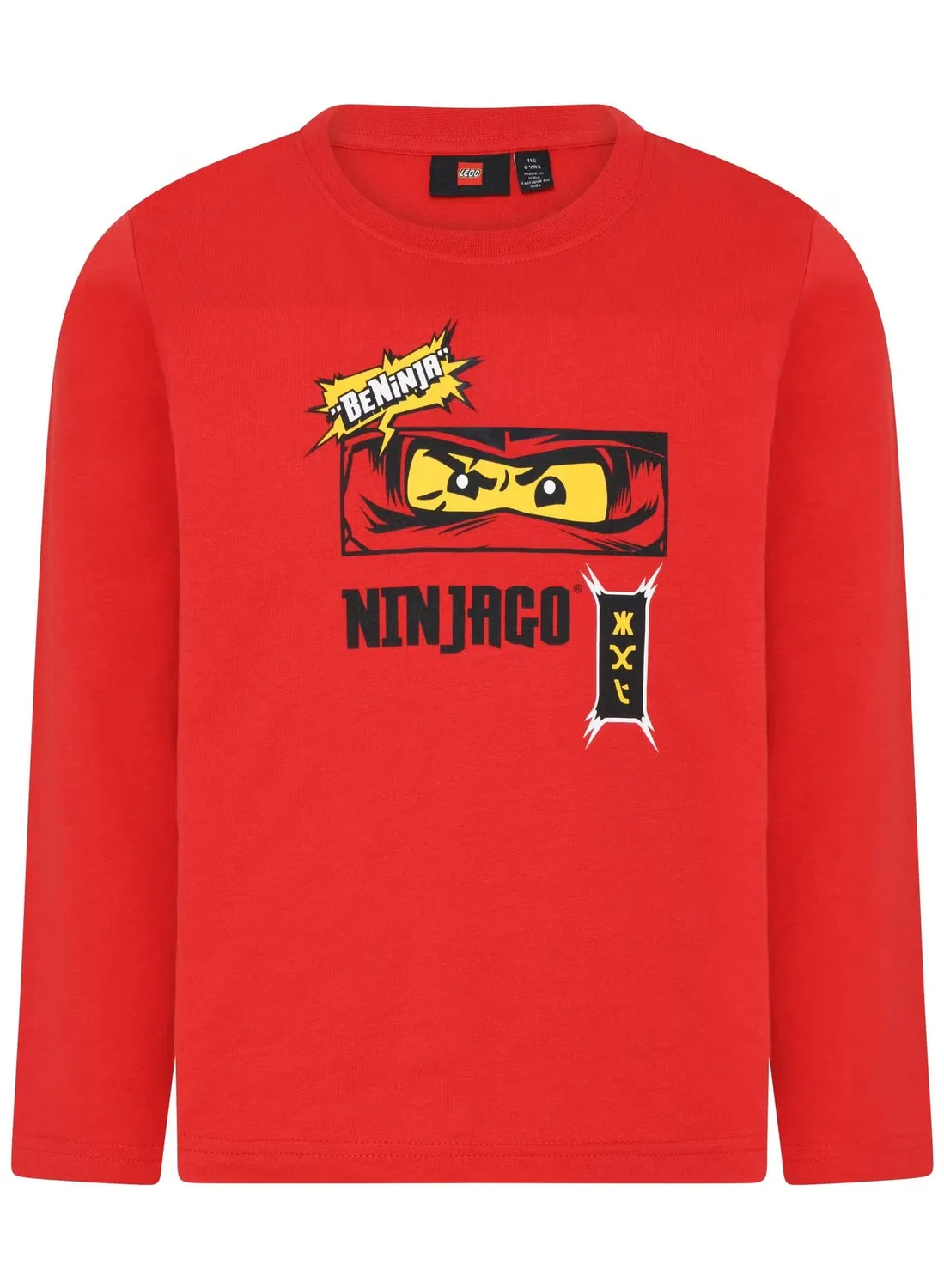 Лонгслив с принтом Ninjago Lego, красный — фото 2