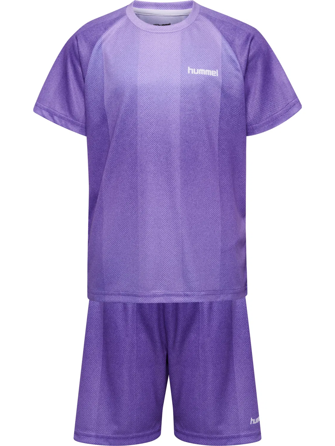 Детский спортивный костюм с принтом Hmljr Gradient Stripe Set Hummel, Grau