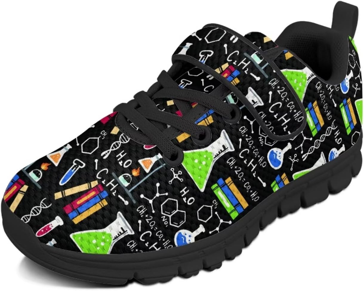 

Детские кроссовки Skull Books на Хэллоуин, пробные беговые кроссовки для мальчиков и девочек, школьные кроссовки, противоскользящие, легкие, спортивные, для тенниса и ходьбы Pointodoor, Chemical