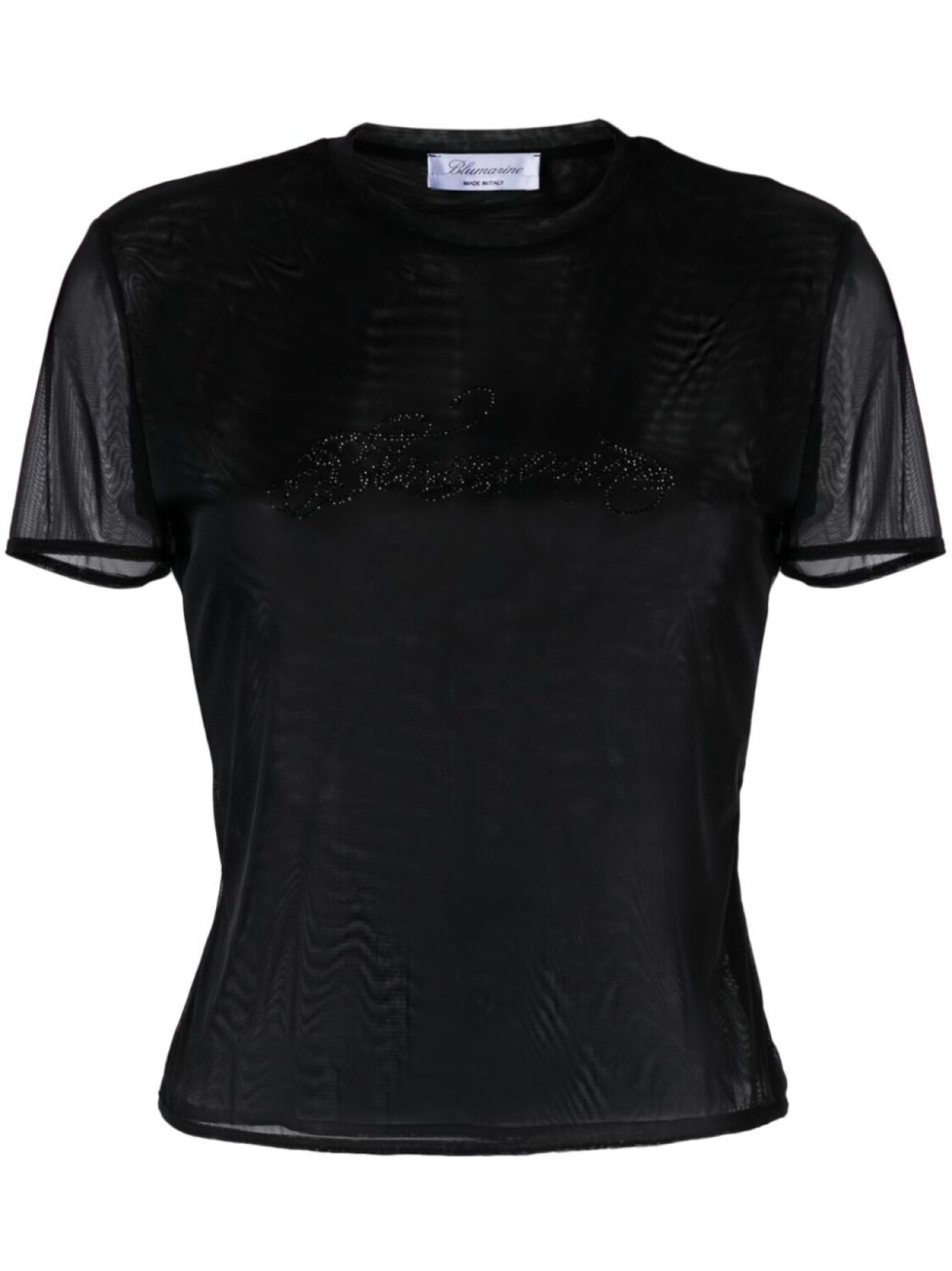 

Blumarine топ с кристаллами, черный