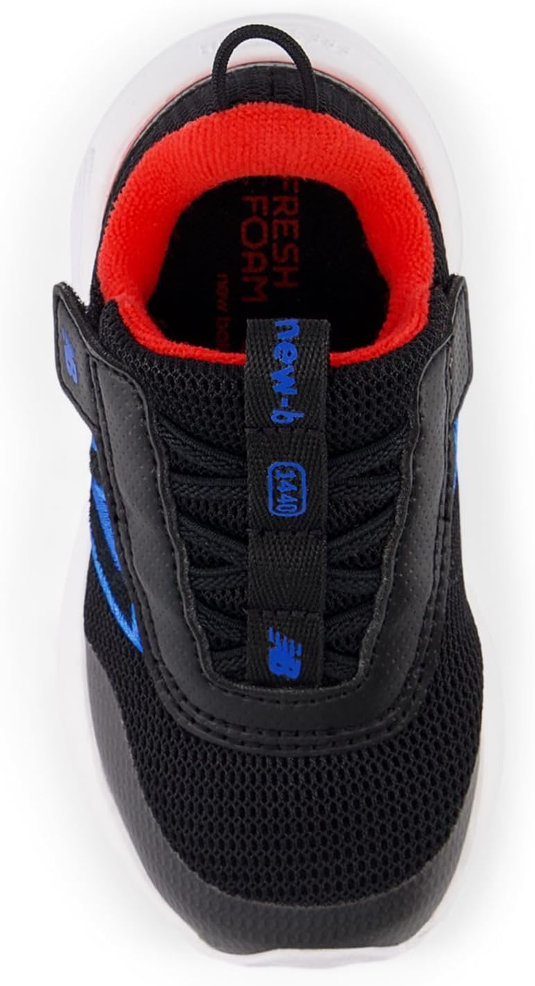 Кроссовки New Balance Baby Boys' New-b 1440 V1 на липучках, черный/синий — фото 4