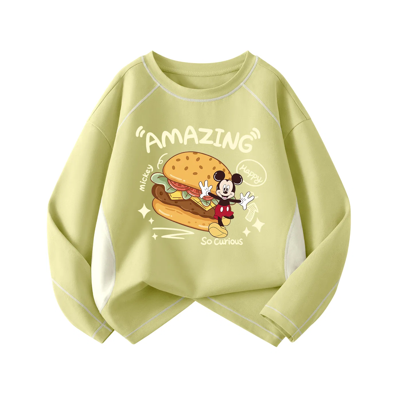 Детское футболка с круглым вырезом Disney, Цвет Lime Yellow