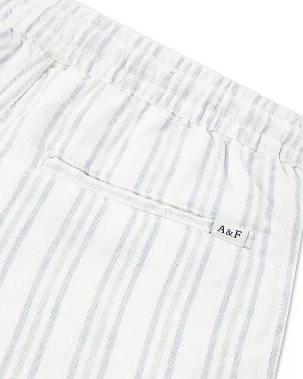 Детские шорты для мальчиков льняные Abercrombie Kids, Bright White — фото 3