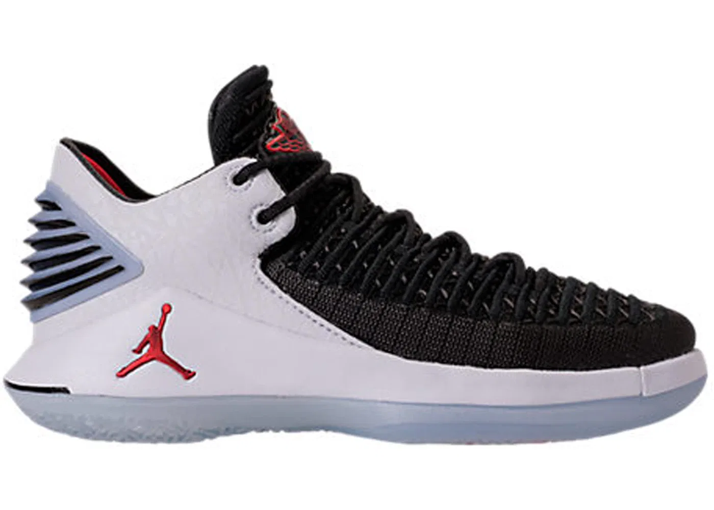 Детские кроссовки для баскетбола с низким профилем Jordan XXXII Low Jordan, Black/University Red-White
