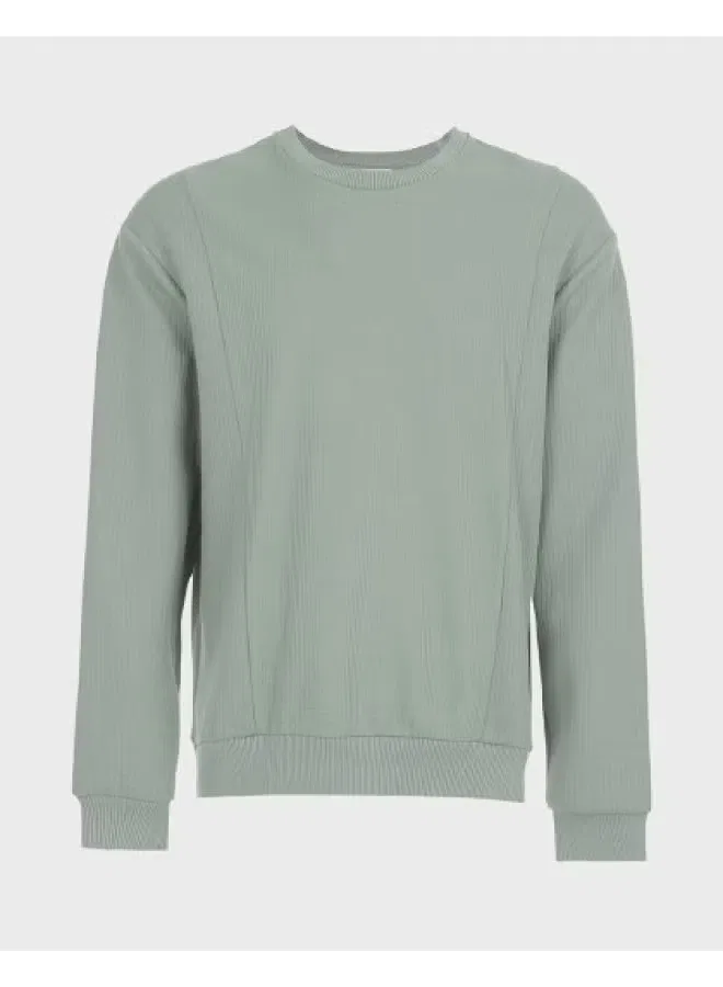 Худи с длинным рукавом минималистичное Zara, зеленый