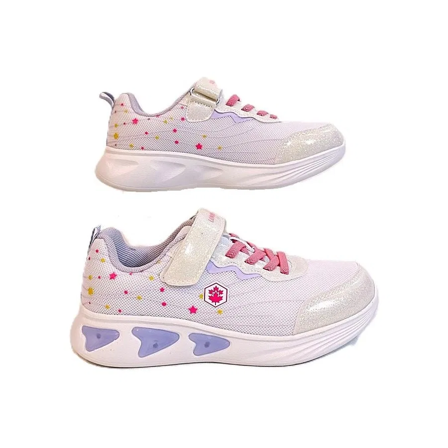 Детские спортивные кроссовки с подсветкой Karly Lumberjack, Белый