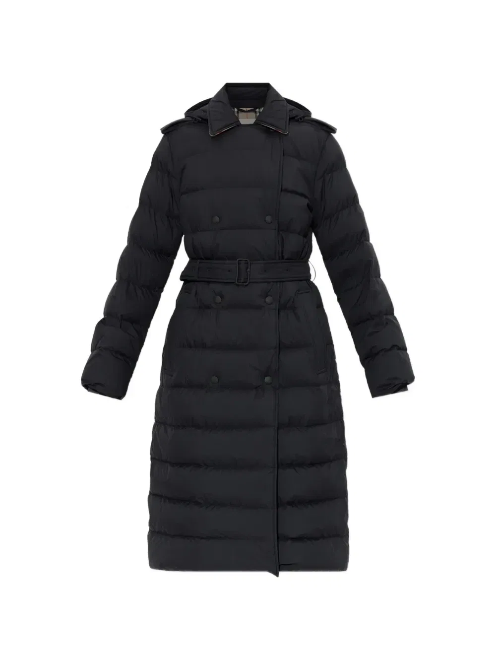 Пальто Kent с поясом на талии Burberry, черный