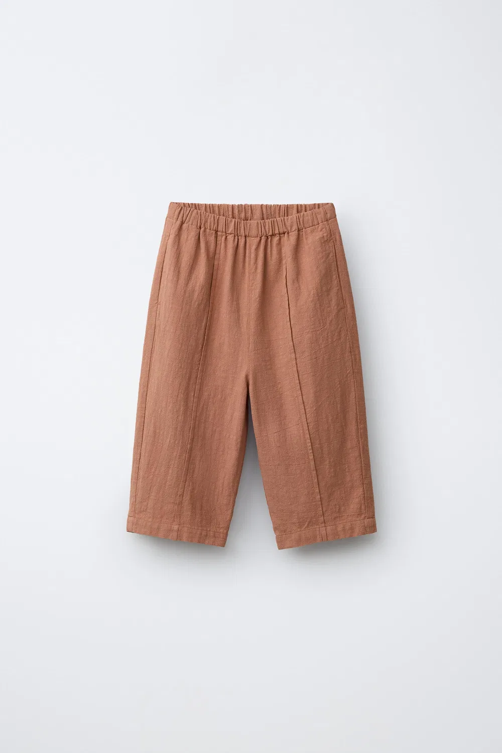 Деревенские широкие брюки ZARA, Brick