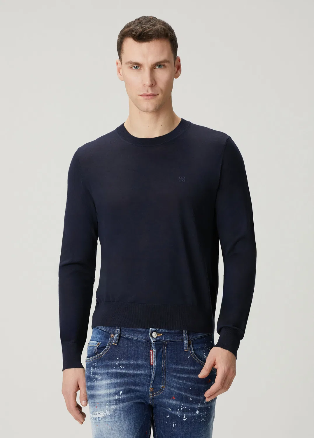 Свитер Dsquared2 с логотипом, navy