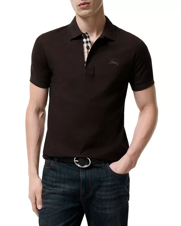 Мужское поло с коротким рукавом Eddie Burberry, Clove Brown