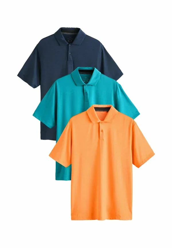 Футболка поло из полиэстера Polo tops 3 pack, Next, Navy Blue, темно-синий — фото 4