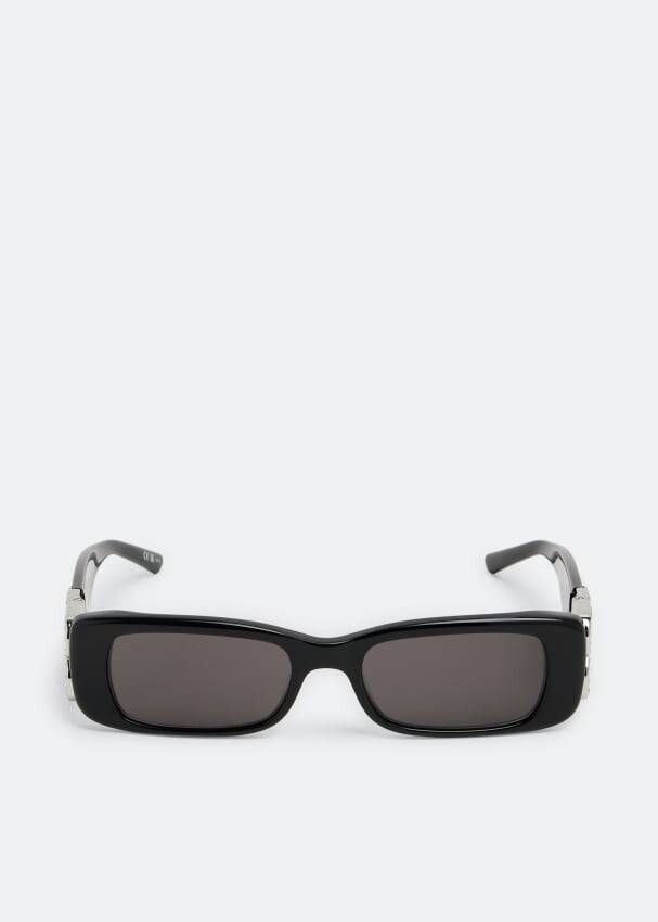 

Солнечные очки BALENCIAGA Dynasty rectangle sunglasses, черный