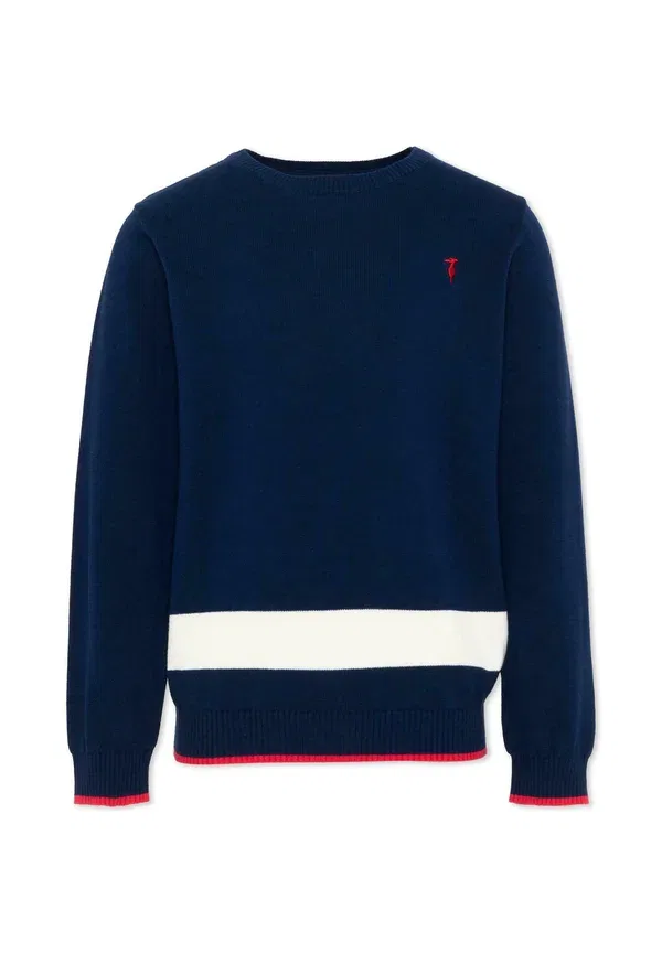 Джемпер хлопковый Maglioni Tru Trussardi Junior, синий