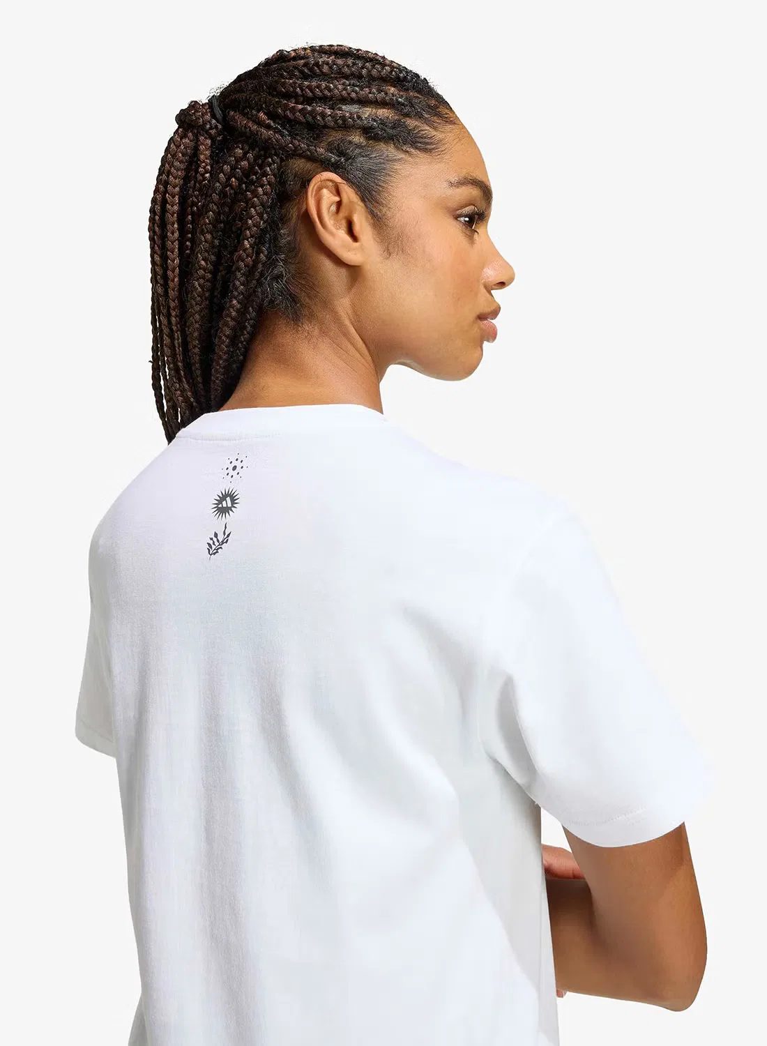 Футболка с принтом Animal graphic Adidas, белый — фото 4