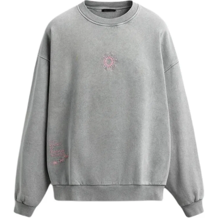 Мужской свитшот с круглым вырезом Light Gray ZARA, Light Gray