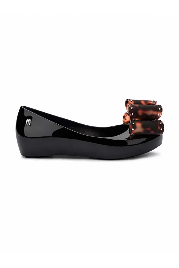 Детские балетки для девочек классические с бантом Mini Melissa, Black