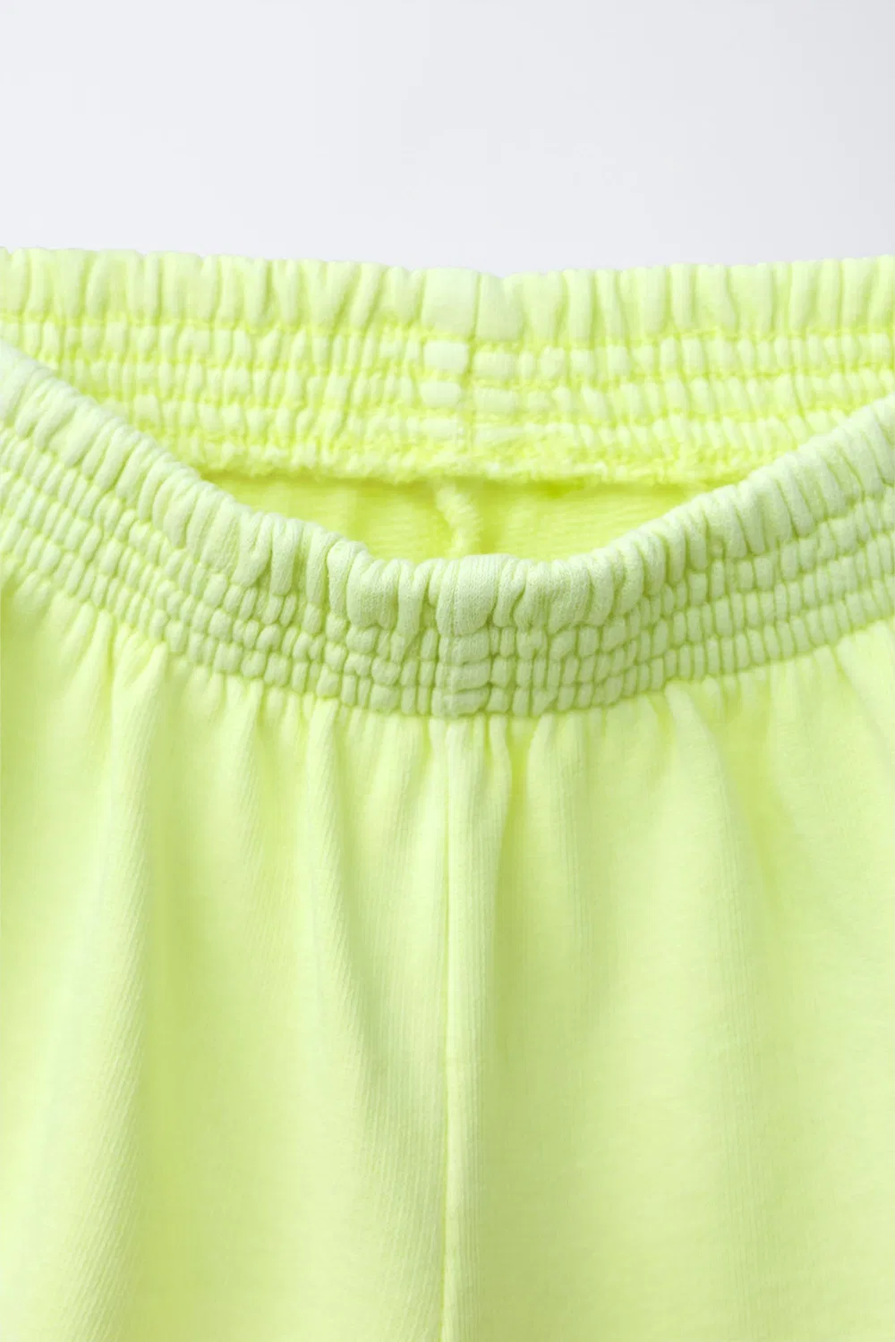Комплект из двух однотонных шорт-бермудов ZARA, Fluorescent Lime — фото 4
