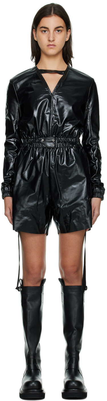 

Черный комбинезон Bodybag Rick Owens Drkshdw