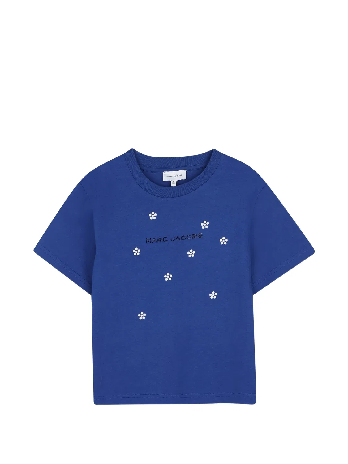 Футболка с кристаллами Marc Jacobs Kids, синий