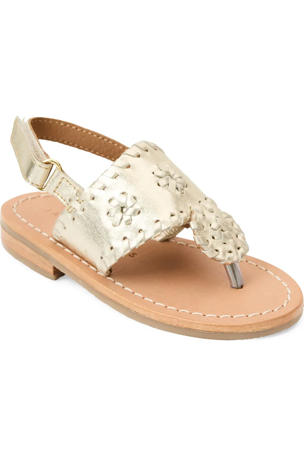Детские сандалии слингбэк на регулируемом ремешке Jacks Jack Rogers, Platinum