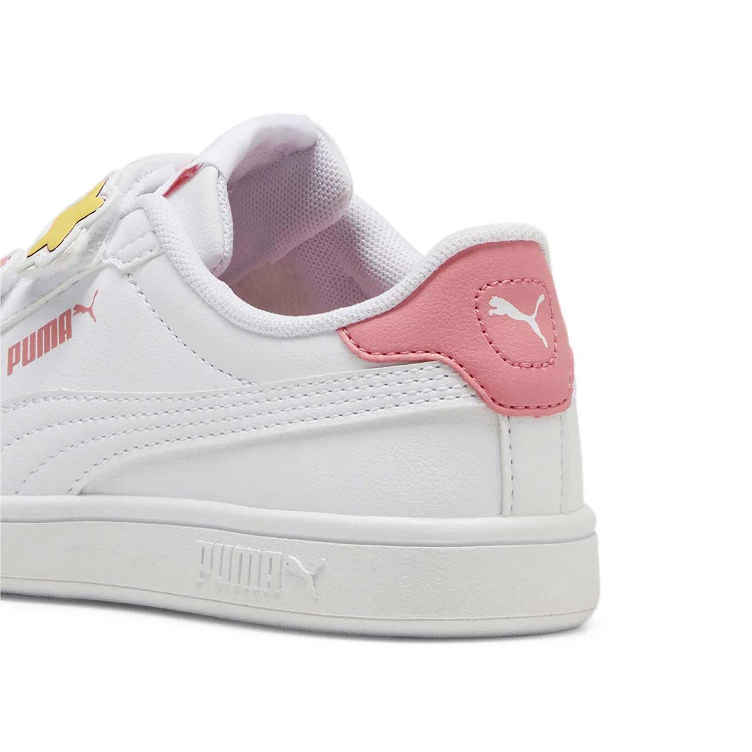 Детские кроссовки с липучкой Smash 3.0 Badges Puma, Hellrosa Pastellrosa — фото 2