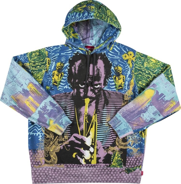 

Толстовка Supreme Miles Davis Hooded Sweatshirt 'Blue', синий
