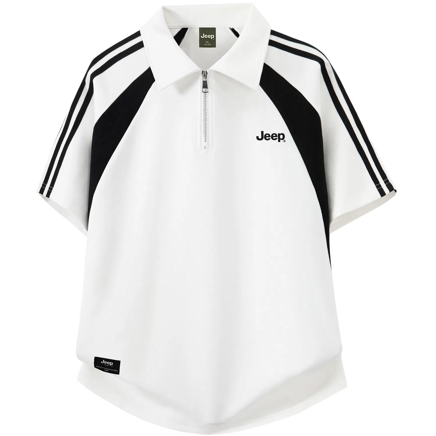 Детское поло с принтом Jeep Horseback Riding Casual Collection, White