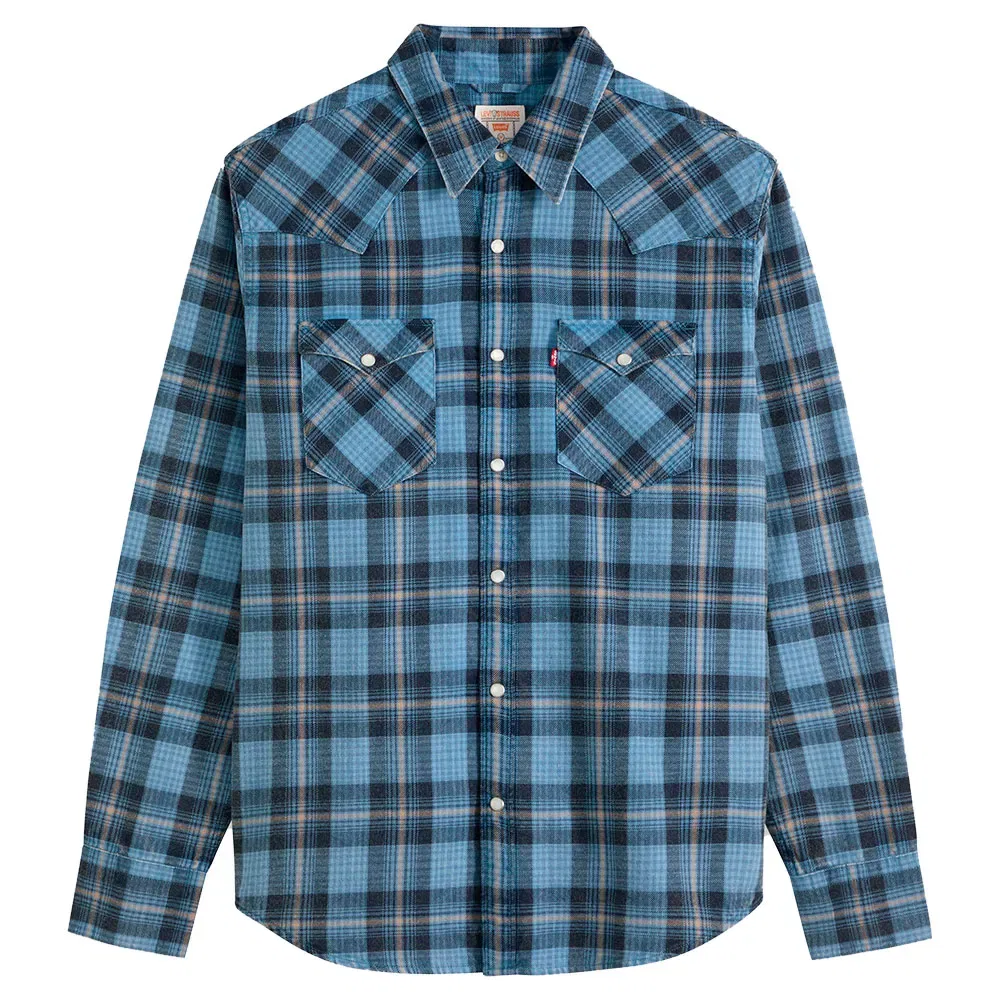 Мужская рубашка с длинным рукавом Barstow Western Levi's, Blue — фото 3