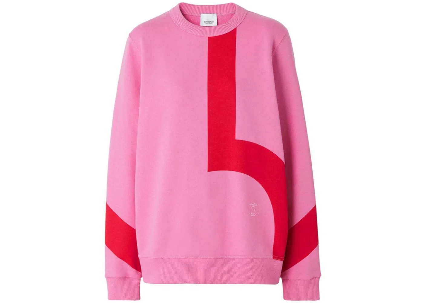Женский свитшот с принтом Fairhall Flag Cotton Burberry, Primrose Pink