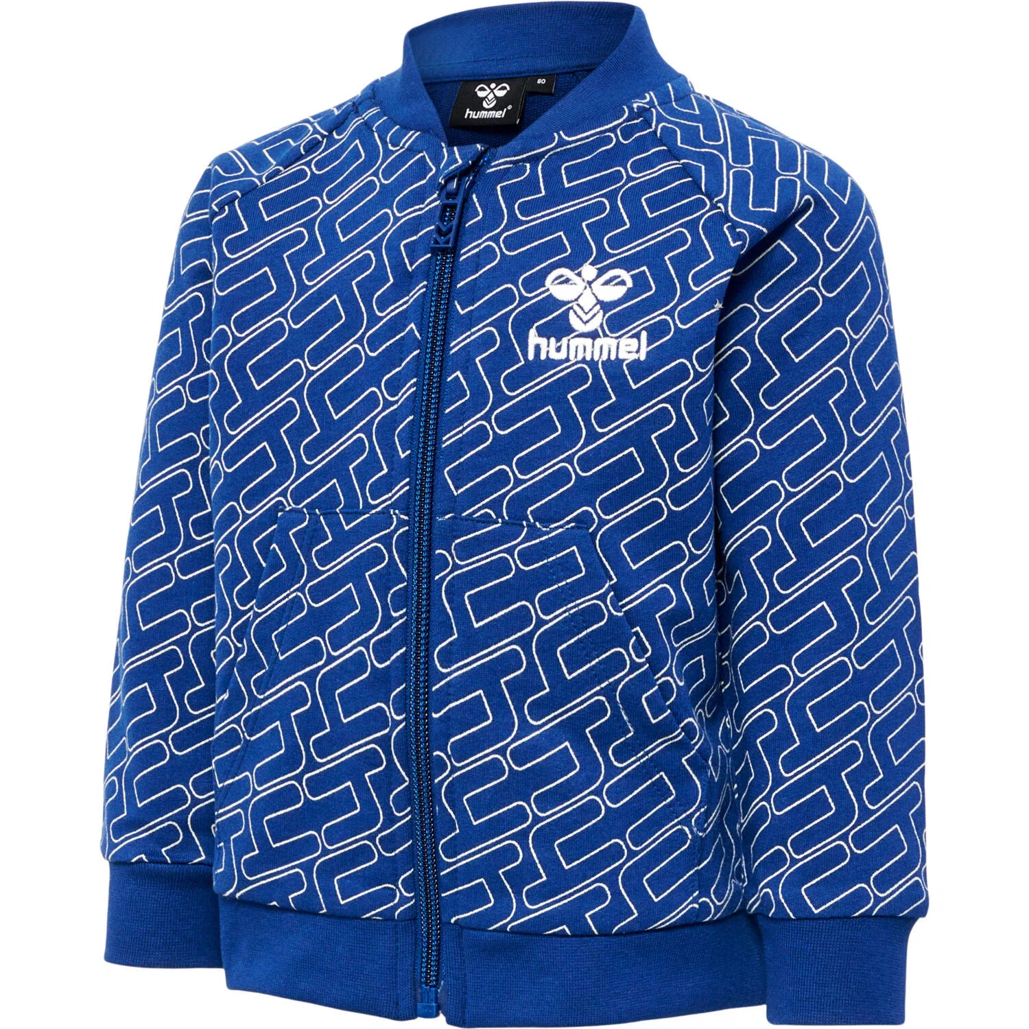 Детская тренировочная куртка с принтом hmlLogun Hummel, Navyblau — фото 3