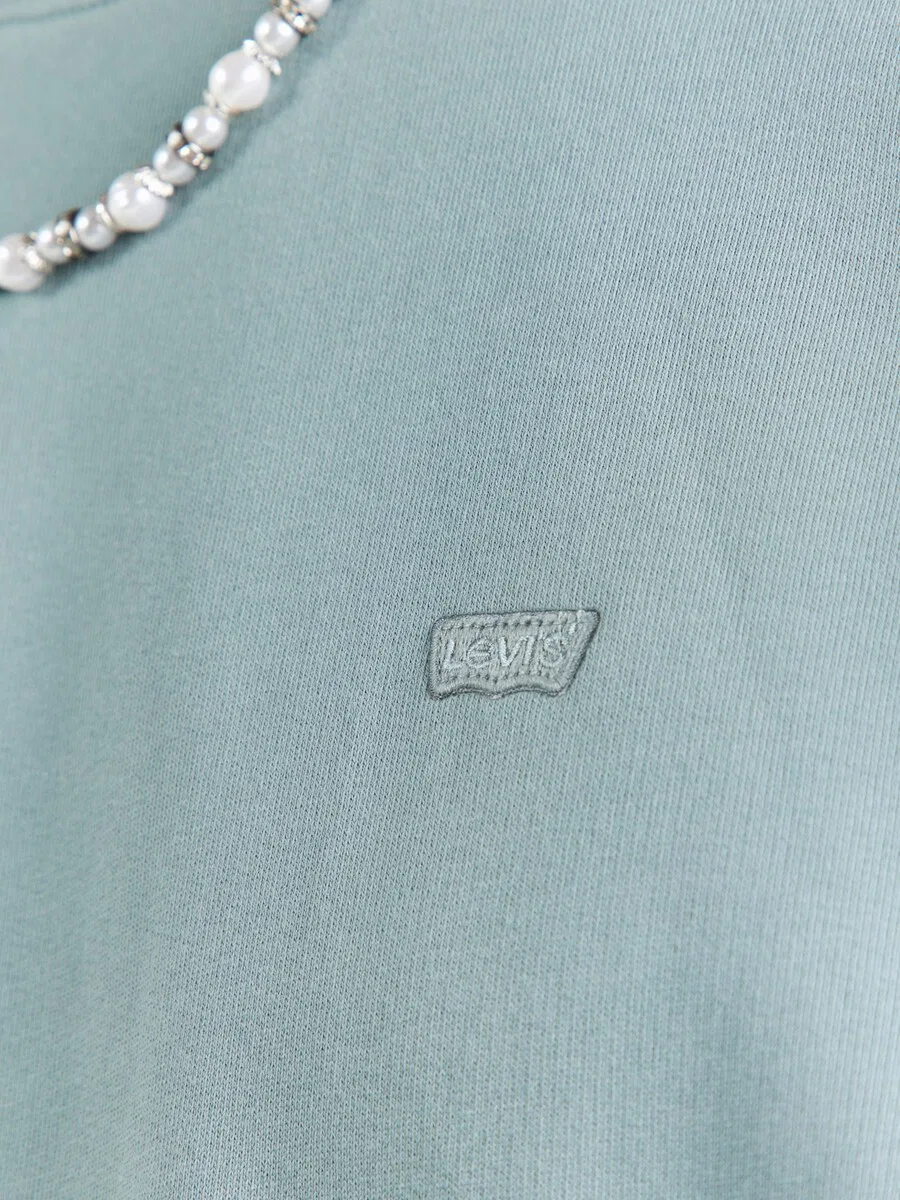 Толстовка LEVI'S Regular fit 'New Original' светло-голубого цвета — фото 3