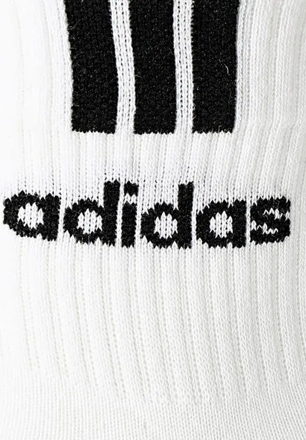 Унисекс, 3 полоски, полумягкие, 6 пар, спортивные носки - комплект из 6 пар Adidas Performance, белый — фото 3