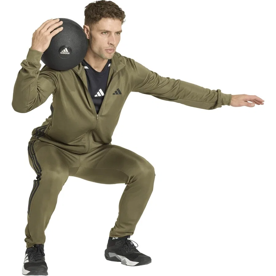 Спортивные шорты ADIDAS PERFORMANCE Regular Workout Pants 'We Allset' оливкового цвета — фото 4