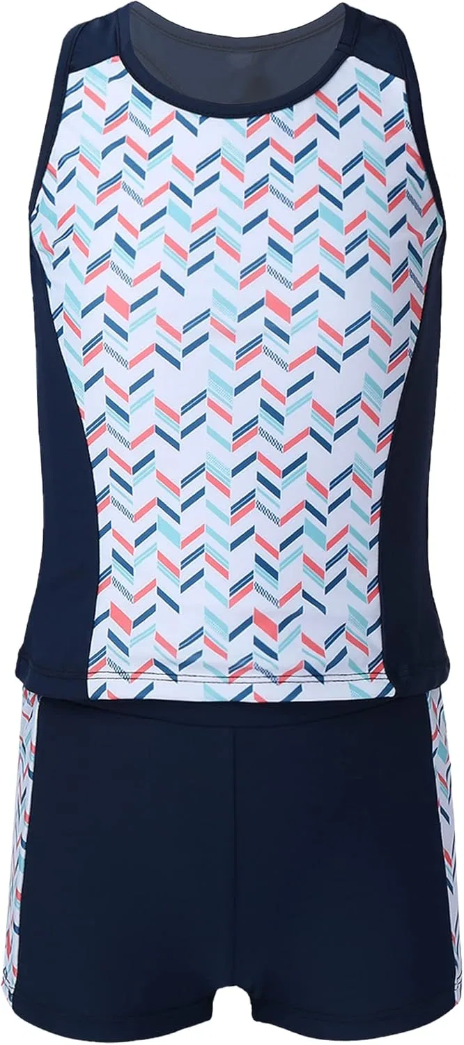 Детский спортивный комплект из топа и шорт TTAO, Blue,navy