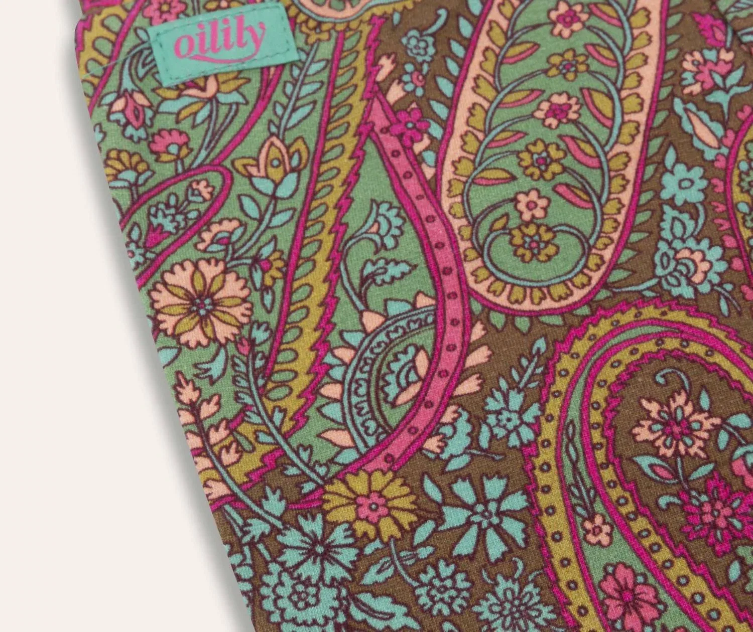 Детские леггинсы клеш с принтом Peace Paisley Oilily, мультиколор — фото 2