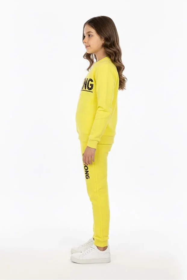 Детский спортивный костюм с принтом Mnk Baby&Kids, Yellow — фото 4