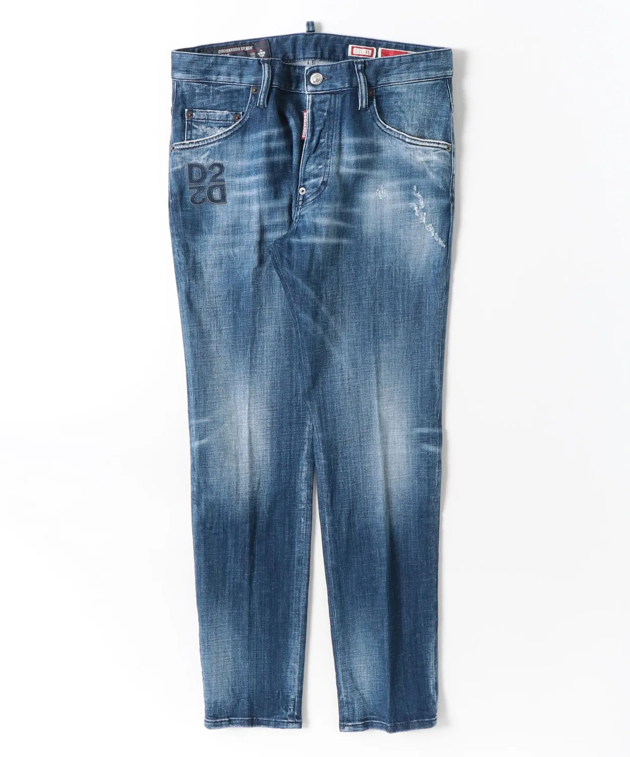 Мужские джинсы скинни Skater Jean Dark Milky Way Wash DSQUARED2, Синий