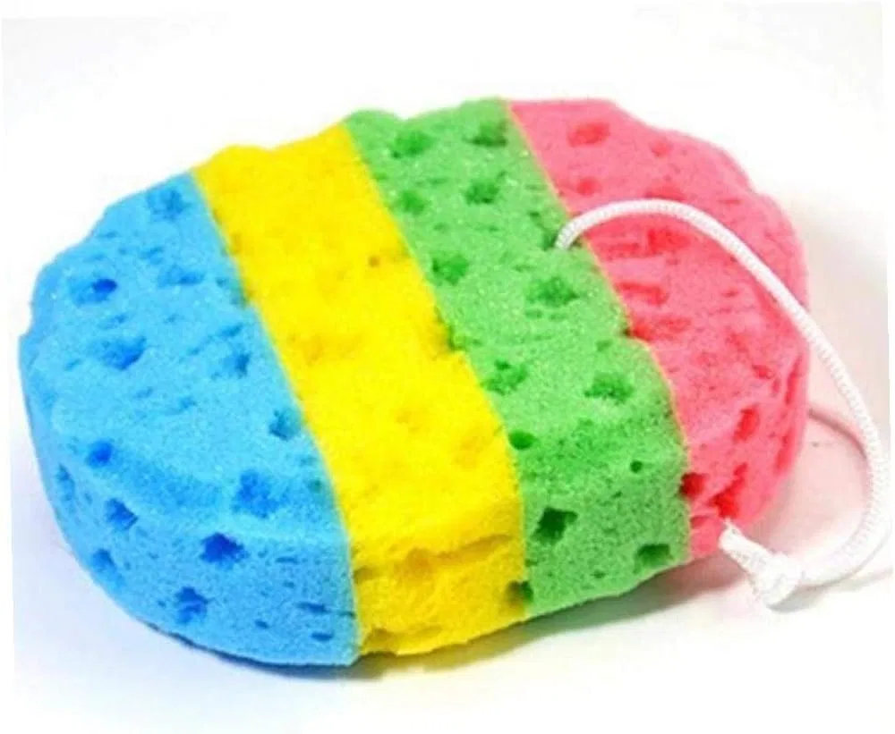 Губка для тела Bath Fibre Sponge, BYFRI, 16 x 13 см, Стиль 1 — фото 3