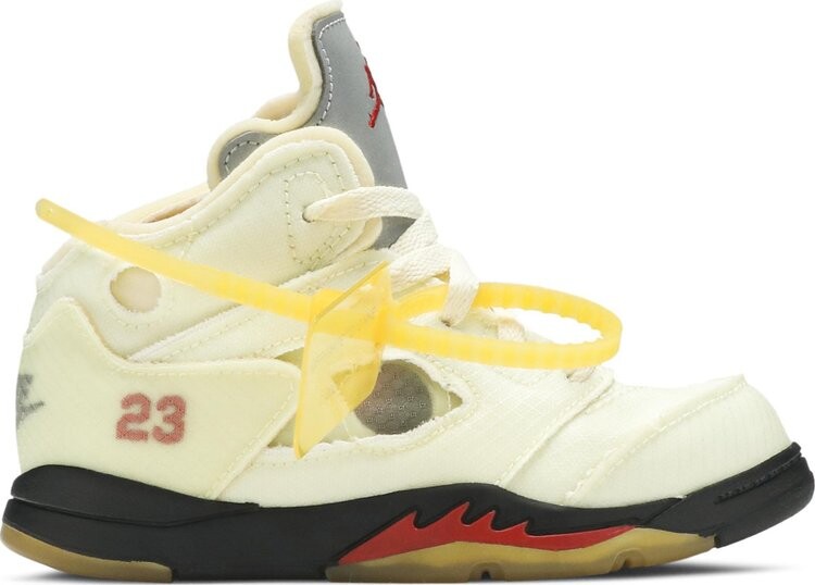 

Кроссовки Off-White x Air Jordan 5 Retro SP TD Sail, кремовый