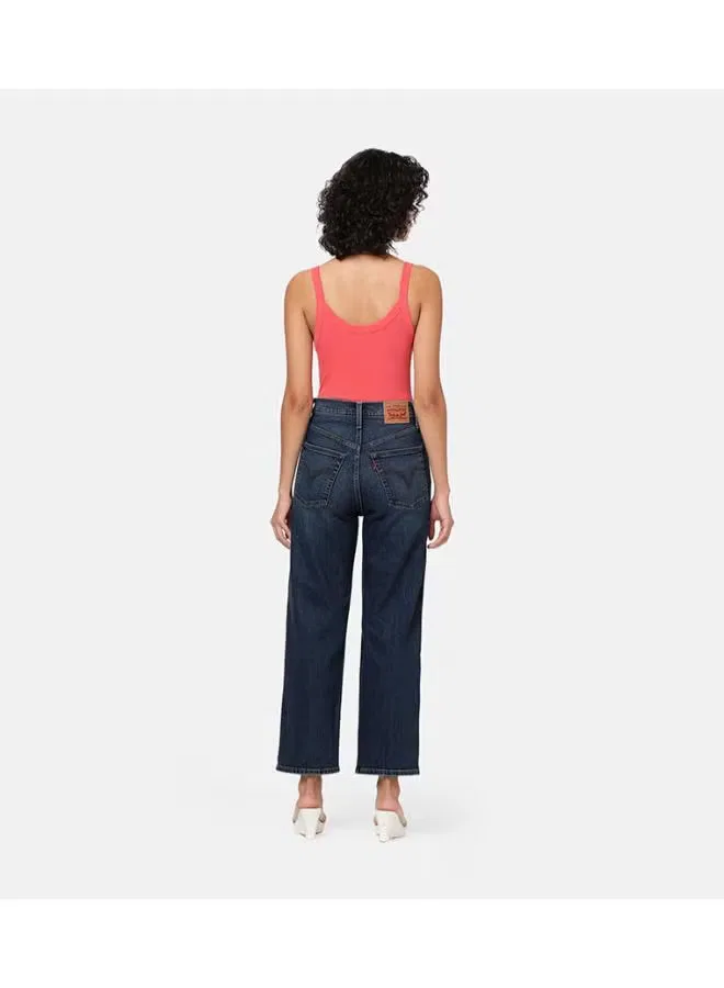 Джинсы с завышенной посадкой клеш Ribcage Levi'S, темно-синий — фото 2