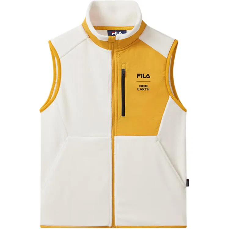 Детский жилет с принтом Cheese White Teenagers FILA KIDS, Cheese White