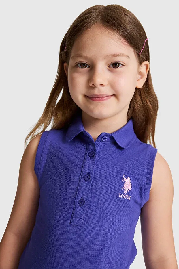 Детское платье для девочек без рукавов U.S. Polo Assn., Purple — фото 2