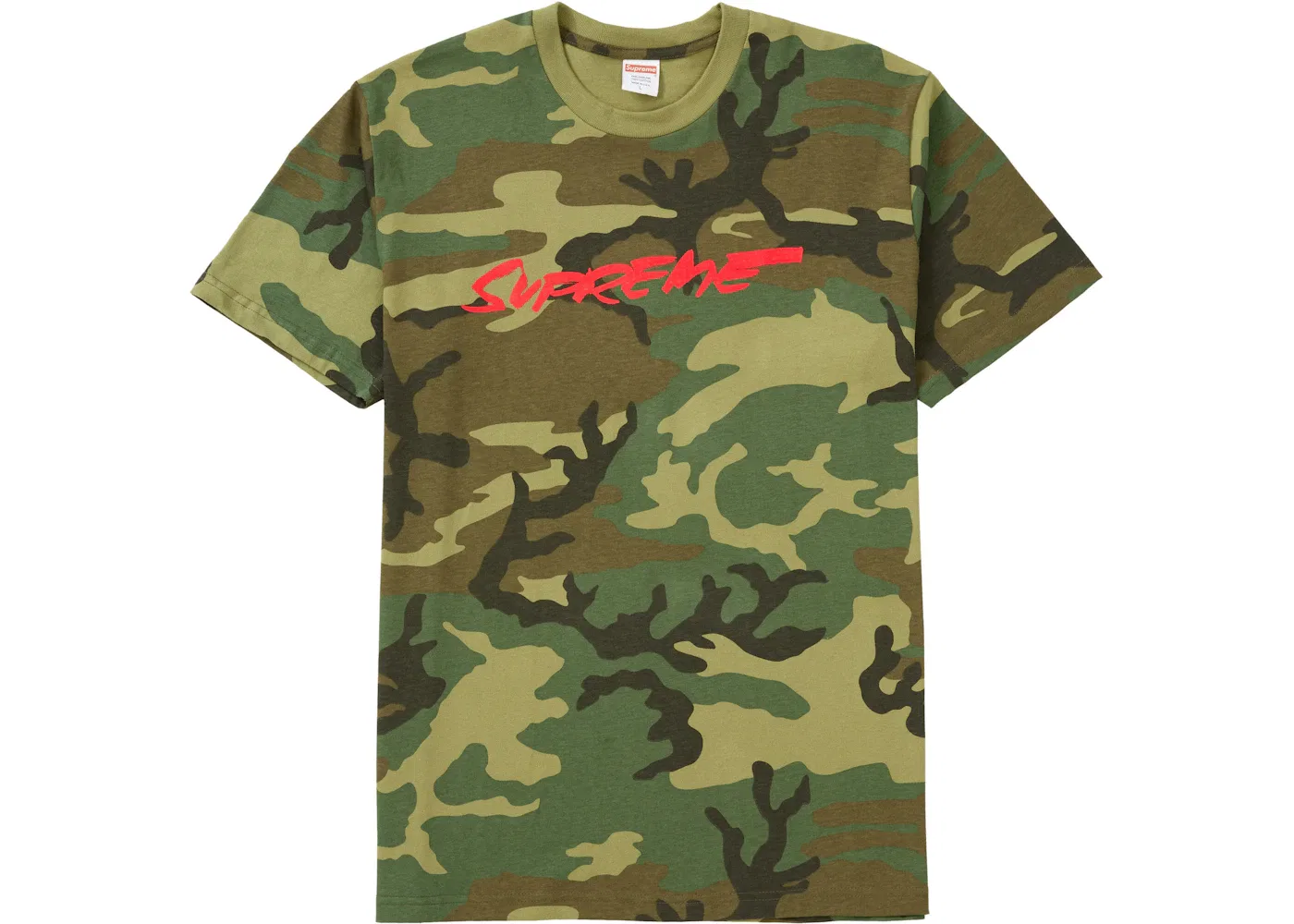 Мужская футболка с принтом Supreme Futura Logo Tee, Woodland Camo