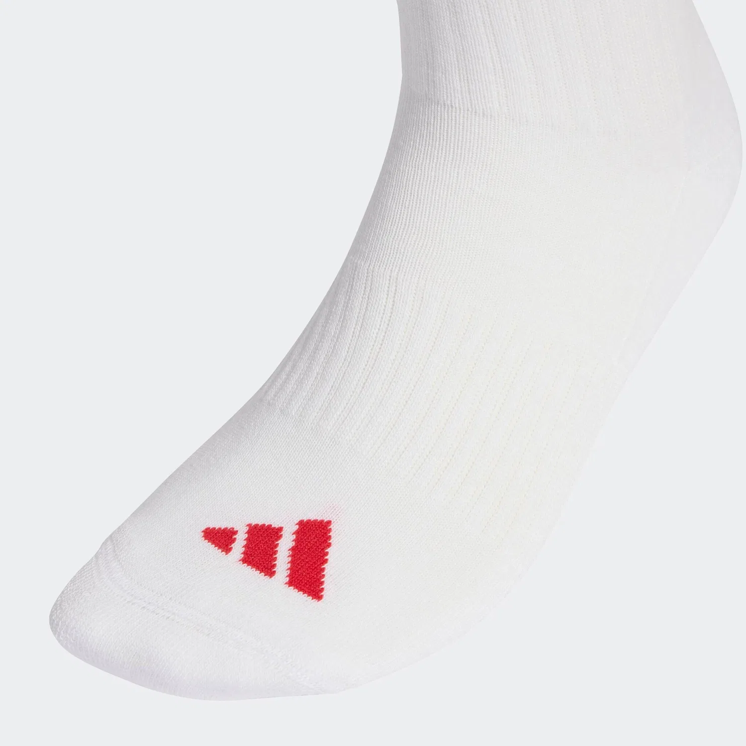 Женские носки для фитнеса с мягкой подкладкой Adidas Performance, Team Dark Green/White/Better Scarlet — фото 3