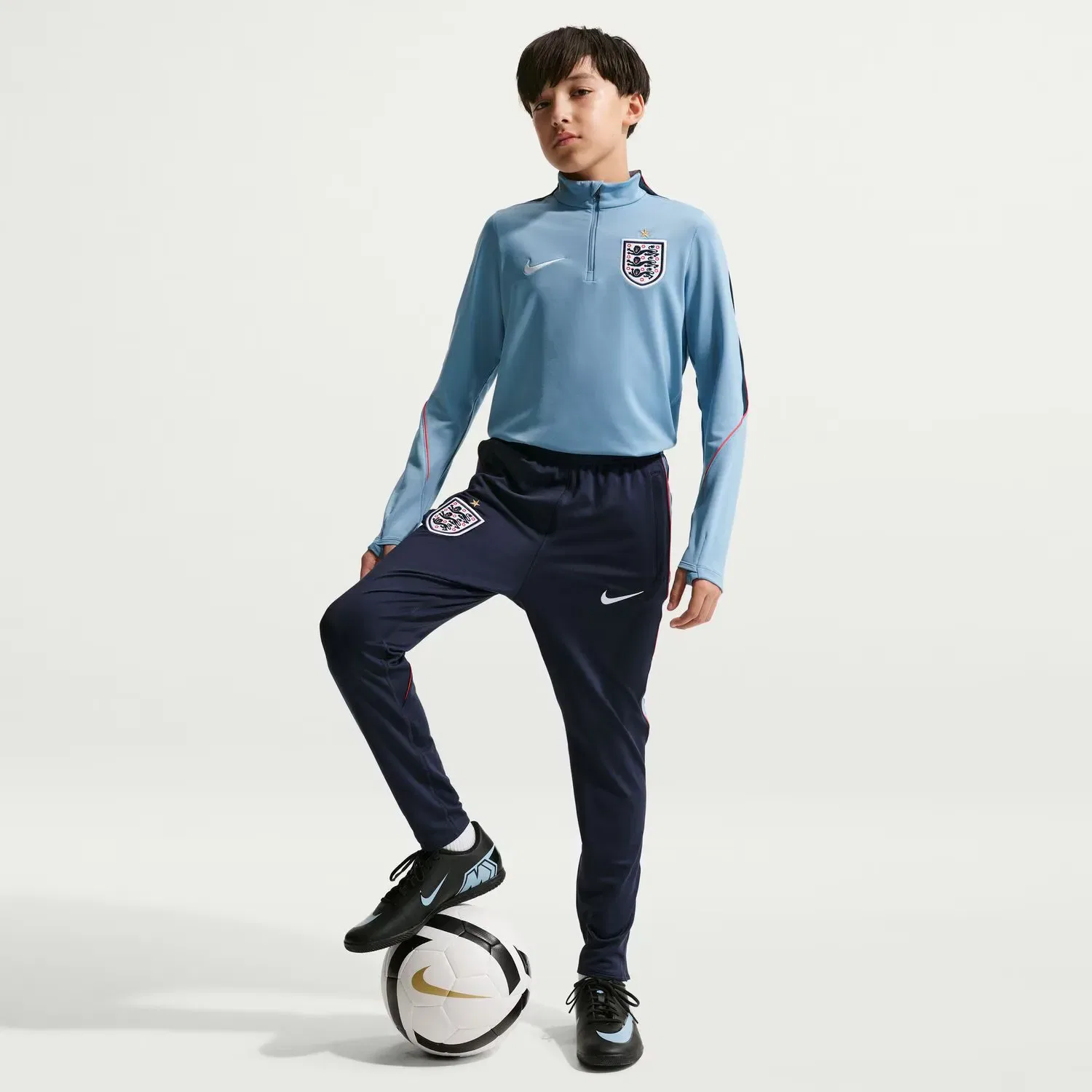 Детская футболка для мальчиков с длинным рукавом Nike, Azul — фото 3