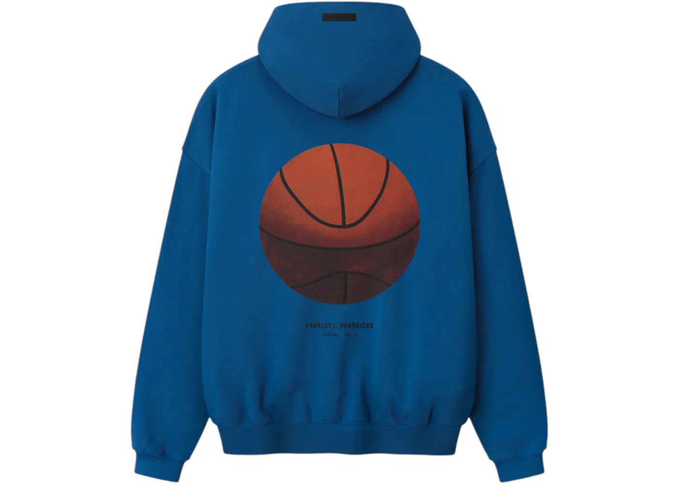 Унисекс худи с принтом Fear of God Essentials Knicks x Barkley Hendricks 90s Hoodie, Faded Blue — фото 2