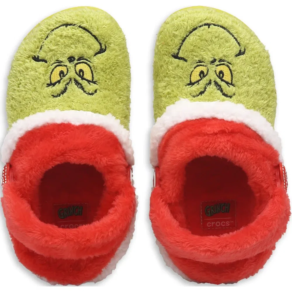 Детские классические сабо Grinch Crocs, Green Grinch — фото 4